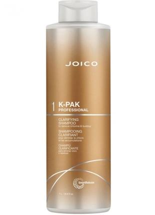 Шампунь глубокой очистки joico k-pak chelating shampoo шаг 1