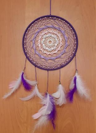 Ловець снів. ліловий. ручна робота