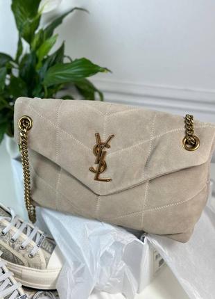 Сумка ysl замшевая