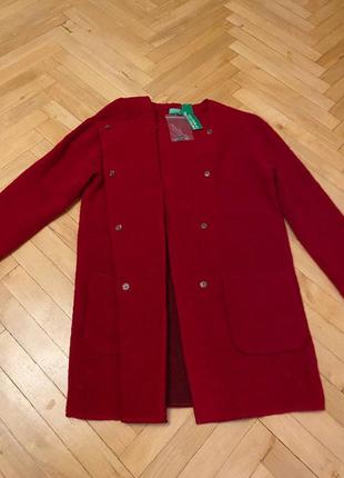 Шерстяне пальто benetton