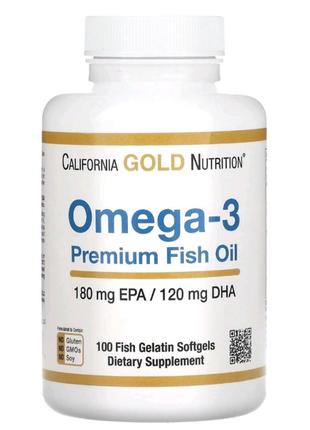 Омега-3 від california gold nutrition, жирні кислоти  дгк та епк