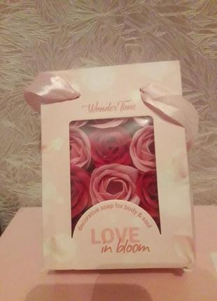 Подарочный набор мыла wonder time love in bloom красный розовый / подарок на 14 свирепый день Валентин валентина