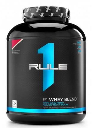Протеин rule 1 r1 whey blend клубника и крем 2240 г