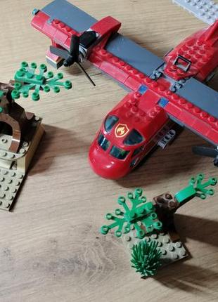 Lego city пожарный самолет