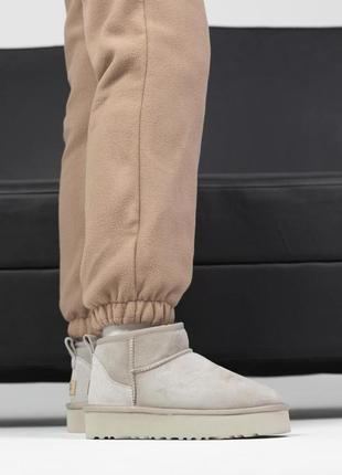 Угги угги угг gg ultra mini platform light grey