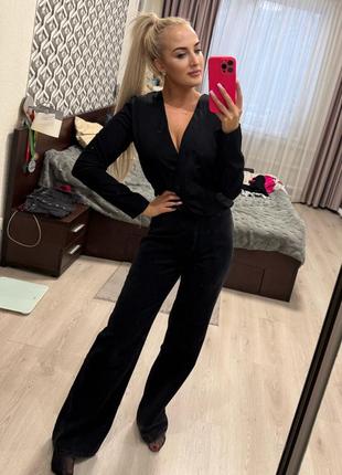 Женская черная рубашка