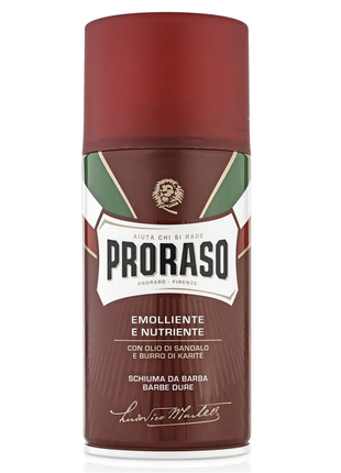 Пена для бритья proraso shaving foam nourish sandalwood 300 мл