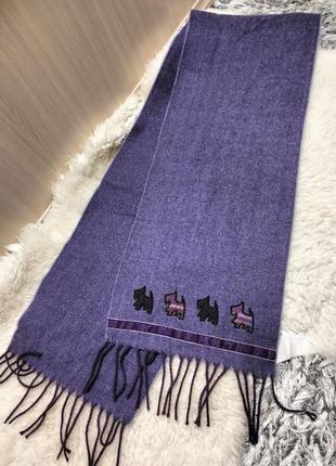 Мягкий шарф james pringle weavers с собачками.