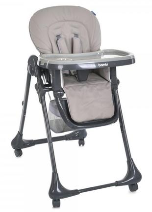 Стульчик для кормления bambi m-3233l-g-beige бежевый