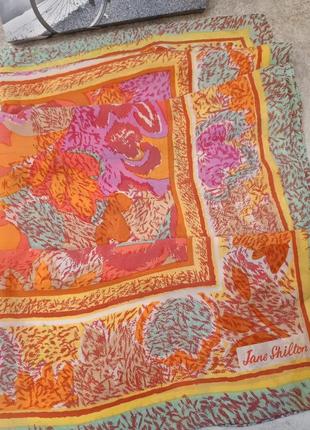 Винтажный шелковый платок jane shilton3 фото