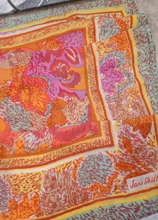 Винтажный шелковый платок jane shilton7 фото