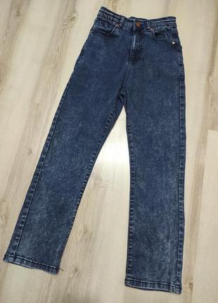 Щільні джинси слім, високі стрейч джинси труби на дівчинку-підлітка