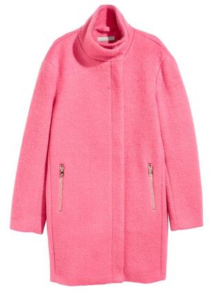 Розовое пальто от h&m