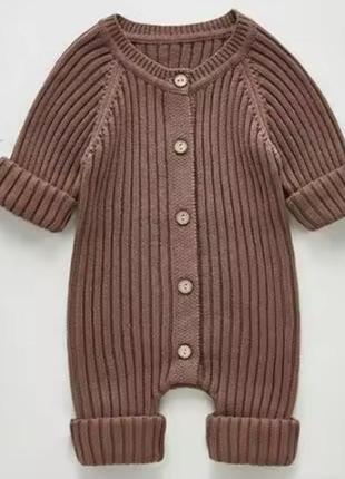 Теплий вʼязаний ромпер