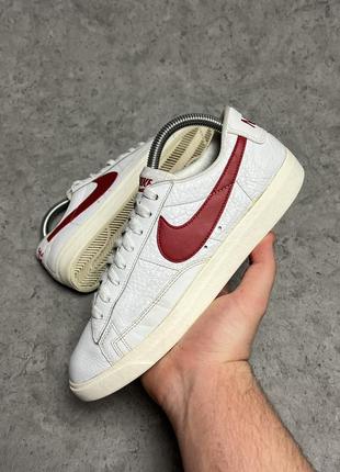 Кожаные кеды кроссовки nike blazer low 454471-105