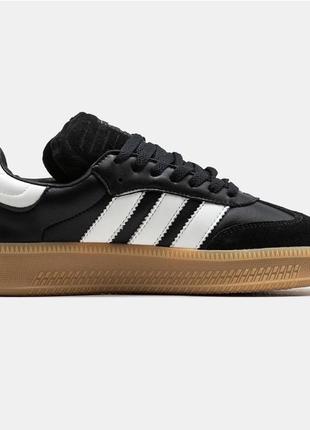 Кросівки adidas Kanye samba xlg black white gum4 фото