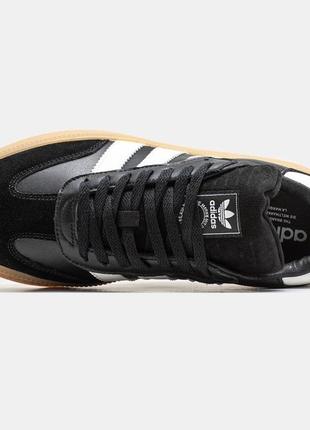 Кросівки adidas Kanye samba xlg black white gum5 фото