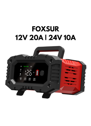 Foxsur 12v 20a импульсное зарядное устройство fpt-200 импульсное зарядное устройство