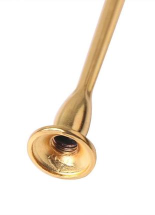 3-ярусный держатель для тарелок золотистого цвета для торта, подставки+прокладки+винт, 1 набор