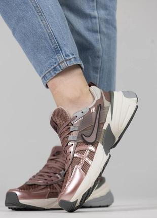 Nike v2k runtekk pink кроссовки