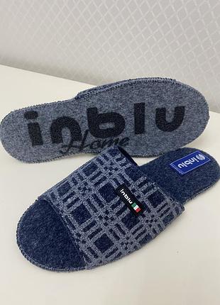 Мужские тапочки войлочные inblu,размер в размер.капцы тихая походка.