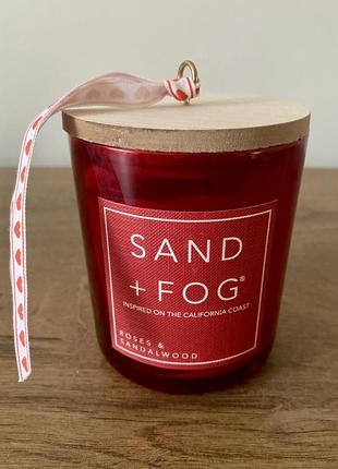 Новая калифорнийская премиум свеча sand + fog roses + sandalwood-специальный выпуск ко дню сентентина, оригинал