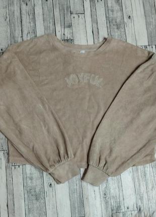 Детская велюровая кофта george 10-11 лет свитшот 140-146 см