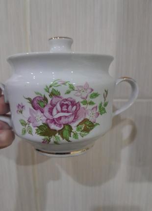 Красивая сахарница винтажная