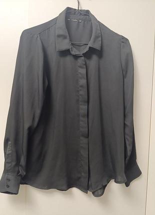 Классическая черная женская блуза