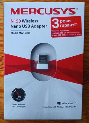 Беспроводной сетевой адаптер mercusys n150