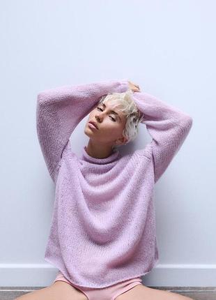 Шерстяной свечер zara альпака