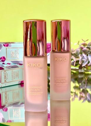 Тональная основа kiko milano charming escape с увлажняющей сывороткой