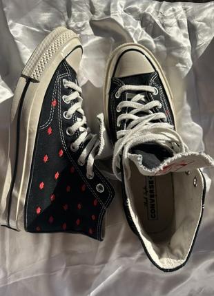 Високі кеди converse жіночі chuck kiss me3 фото