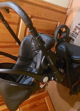 Детская коляска универсальная 3 в 1 bonbonle ab-906 black (черный)