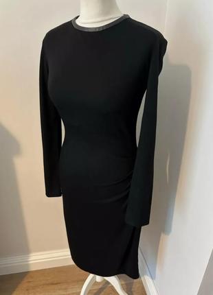 Платье 100% шерстяное теплое  шерсть брендовое черное модное joseph оригинал 2