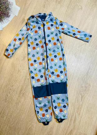 Детский комбинезон софтшелл / дождевик для мальчика 110/116 см lupilu2 фото