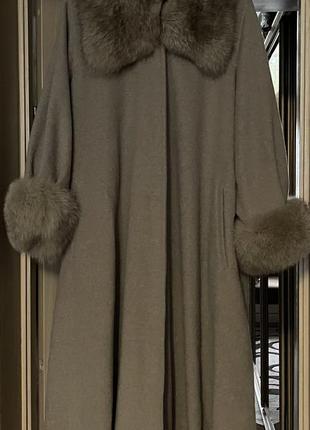 Оригинал.новое,шерстяное пальто-тренч свободного кроя max mara