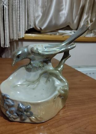 Антиквариат фарфоровая пепельница