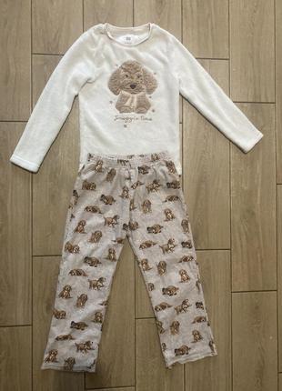 Пижама, комплект тепла на 6-7 лет
