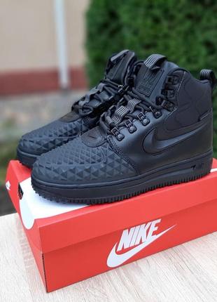 Nike lunar force 1 duckboot 2017 чёрные🆕шикарные кроссовки найк🆕купить наложенный платёж1 фото