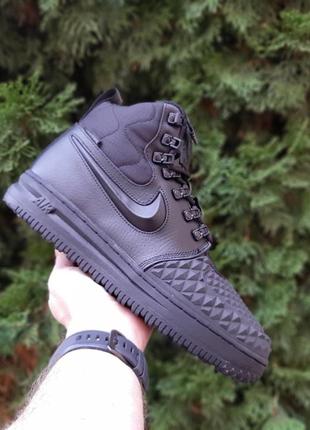 Nike lunar force 1 duckboot 2017 чёрные🆕шикарные кроссовки найк🆕купить наложенный платёж9 фото