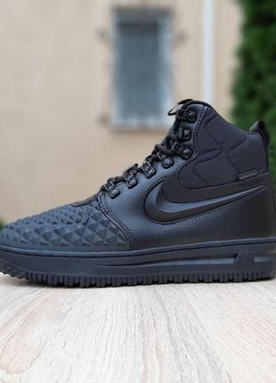 Nike lunar force 1 duckboot 2017 чёрные🆕шикарные кроссовки найк🆕купить наложенный платёж4 фото