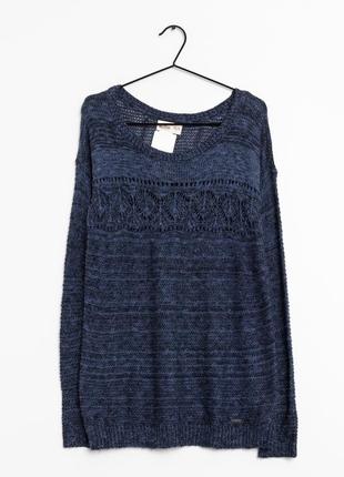 Джемпер свитер синий hollister