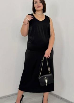 Платье батал v вырез