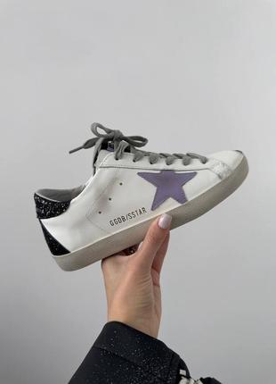Кроссовки golden goose ggdb superstar lilac premium