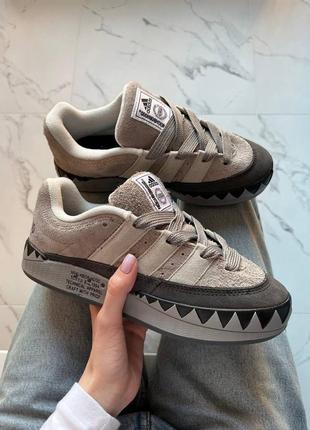 Трендовые женские кроссовки adidas adimatic x neighborhood кроссовки серые на весну, демисезон мужское спортивное кроссовки демисезон