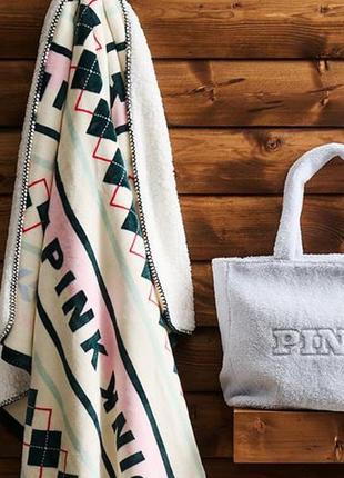 Новинка ідея подарунка плюшевий плед шерпа victoria's secret pink оригінал