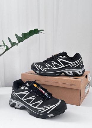 Кроссовки 2In1 salomon xt-6 gore-tex 'black silver'