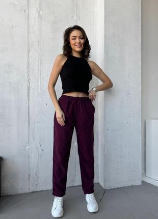 Штани вельвет рубчик, кольори, чудова базова модель