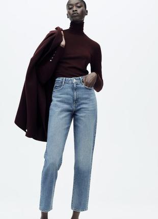 Джинси зара zara mom висока посадка мом7 фото
